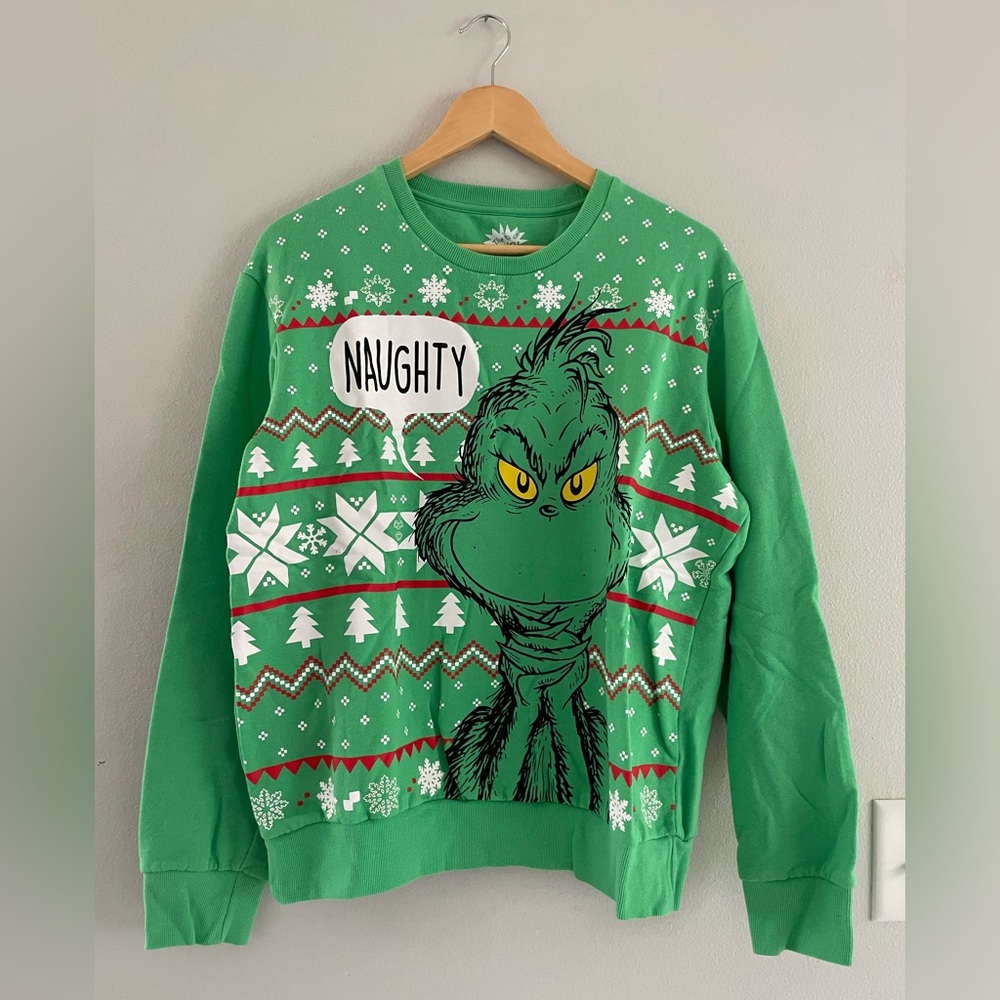 The Grinch Green Holiday Crewneck Sweater